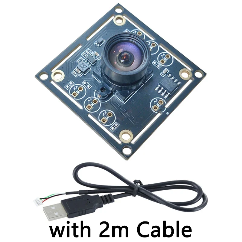 3PCS/Set OV9732 1MP Camera Module 100 Degree MJPG/YUY2 Adjustable Manual Focus 1280x720 PCB Board with 2M Cable