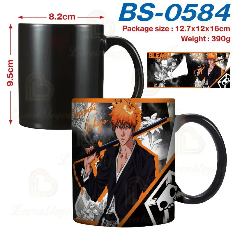 Magic Sensitive Mug Bleach Kurosaki Ichigo Color Change Ceramic Cup Heat Temperature Changing Coffee Mug Tea Cup Gift