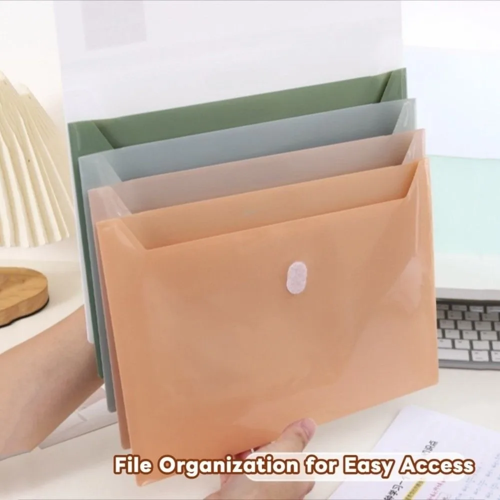

5 Layers A4 File Folder Storage Bag Large Capacity Waterproof Portable Documents Bag Thickened Stationery Plastic File Organizer