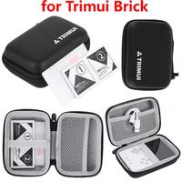 Hard Carrying Case Shockproof Travel Protective Case with Tempered Glass Screen Protector for Trimui Brick Game Accessories Box