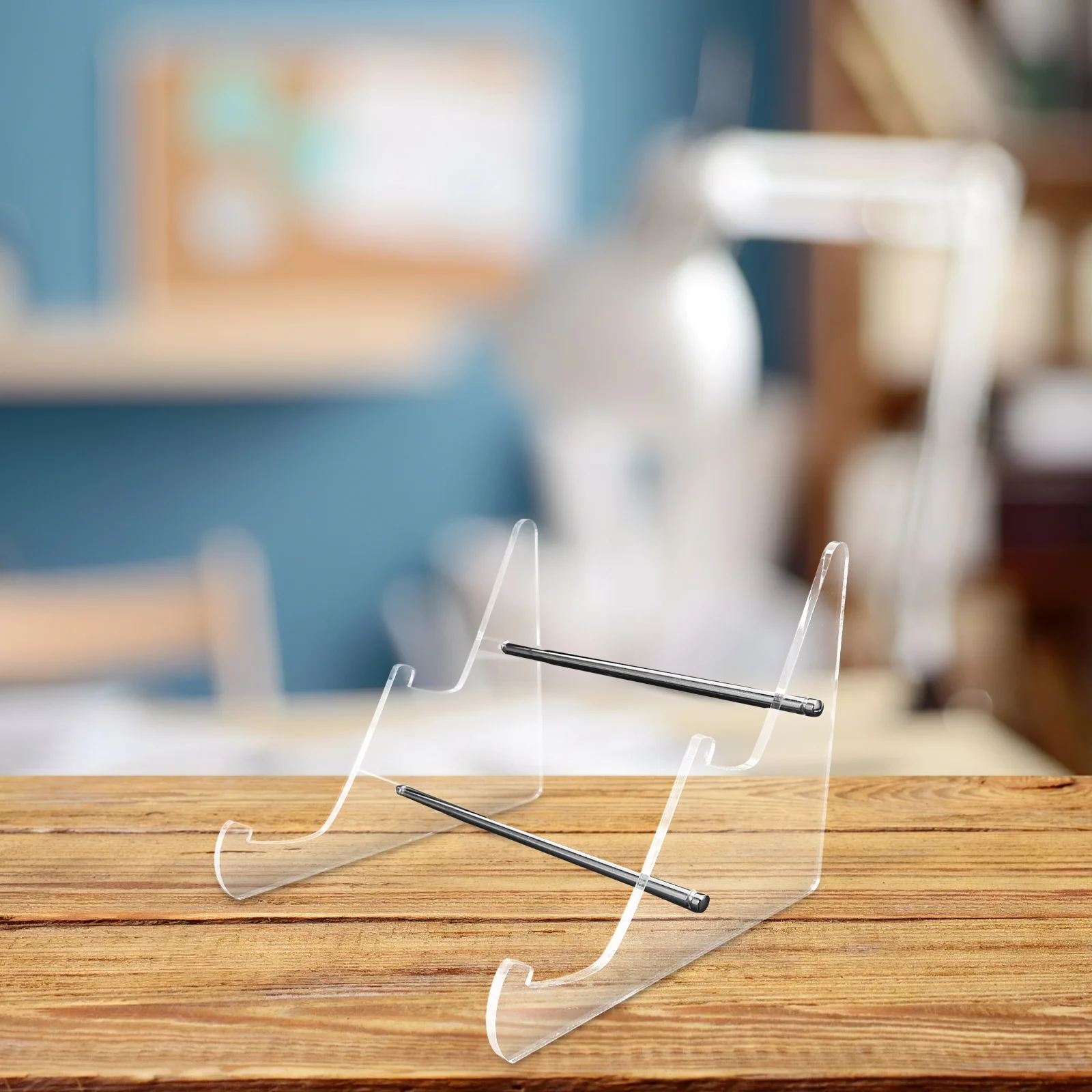 

Transparent Acrylic 2 Tier Keyboard Stand Display Holder Mechanical Computer Shelf Desk Keyboard Storage Organizer Tray