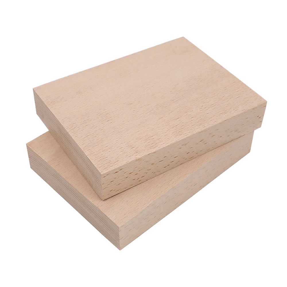 1PCS Carving Wood Blocks East Europe Beech Wood Block Strip Panel For DIY Handcraft Material Woodwork Craft Carving Wood