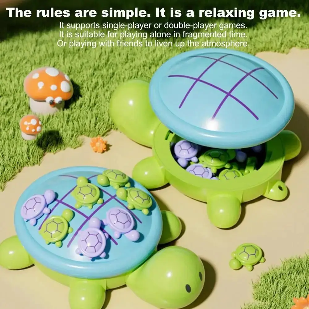 Creative Magnetic Chess Game Cartoon Turtle Design Strategy Board Games Tabletop Game Color Random Magnetic Brain Game