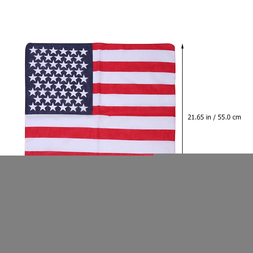 

13 Pcs Blended Blue Patriotic Headdress Fashion Headbands Reusable Riding Scarf Hair Accessory Creative Headband