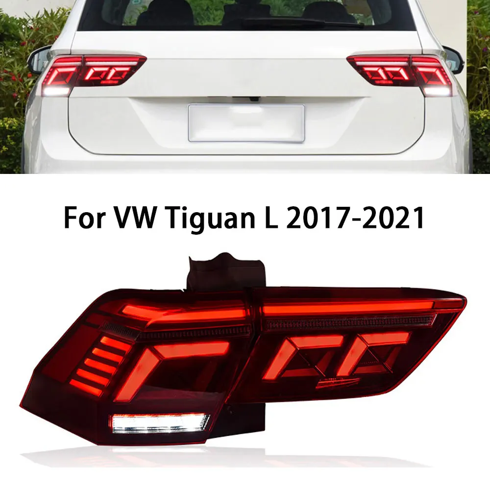 

Автомобильная лампа для VW Tiguan L 2017-2022 фотолампа задняя фара в сборе динамическая подсветка задняя лампа обновленная автостайлинг