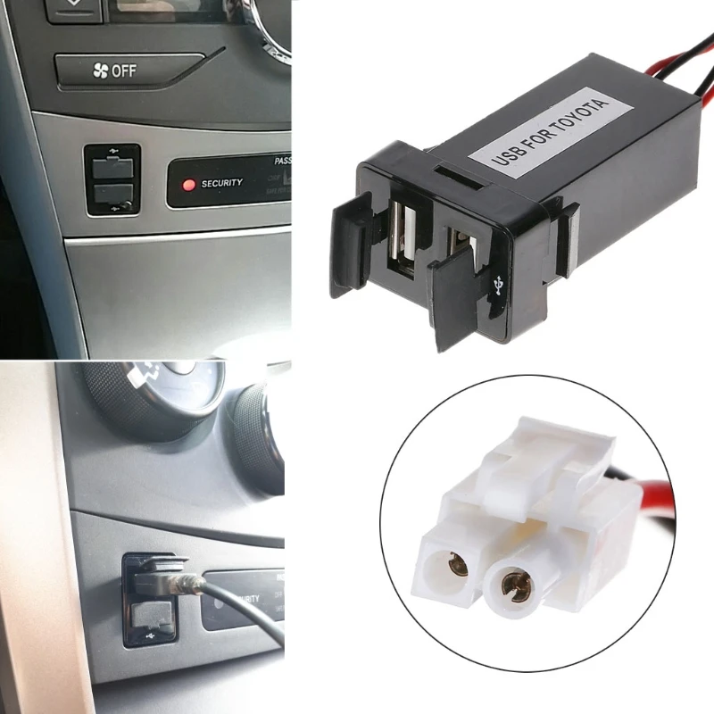 QM 12V 4.2A Dual USB 2 Port Car Socket Adapter For