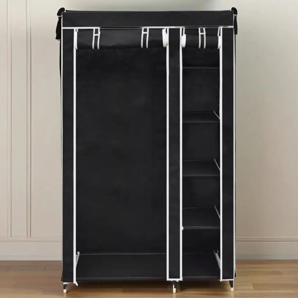 

Portable Wardrobe 43x18x69 for Space-Saving Storage - Easy Assembly & Stylish Design