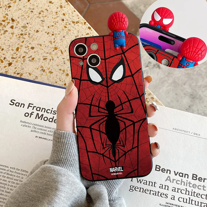 Nette Cartoon Spider Man Tpu Fall Für Samsung Galaxy A03S A02S A03 A04 A04E A02 M13 M14 A71 A10 A10S A7 A73 M10 M34 M54 M53 Abdeckung