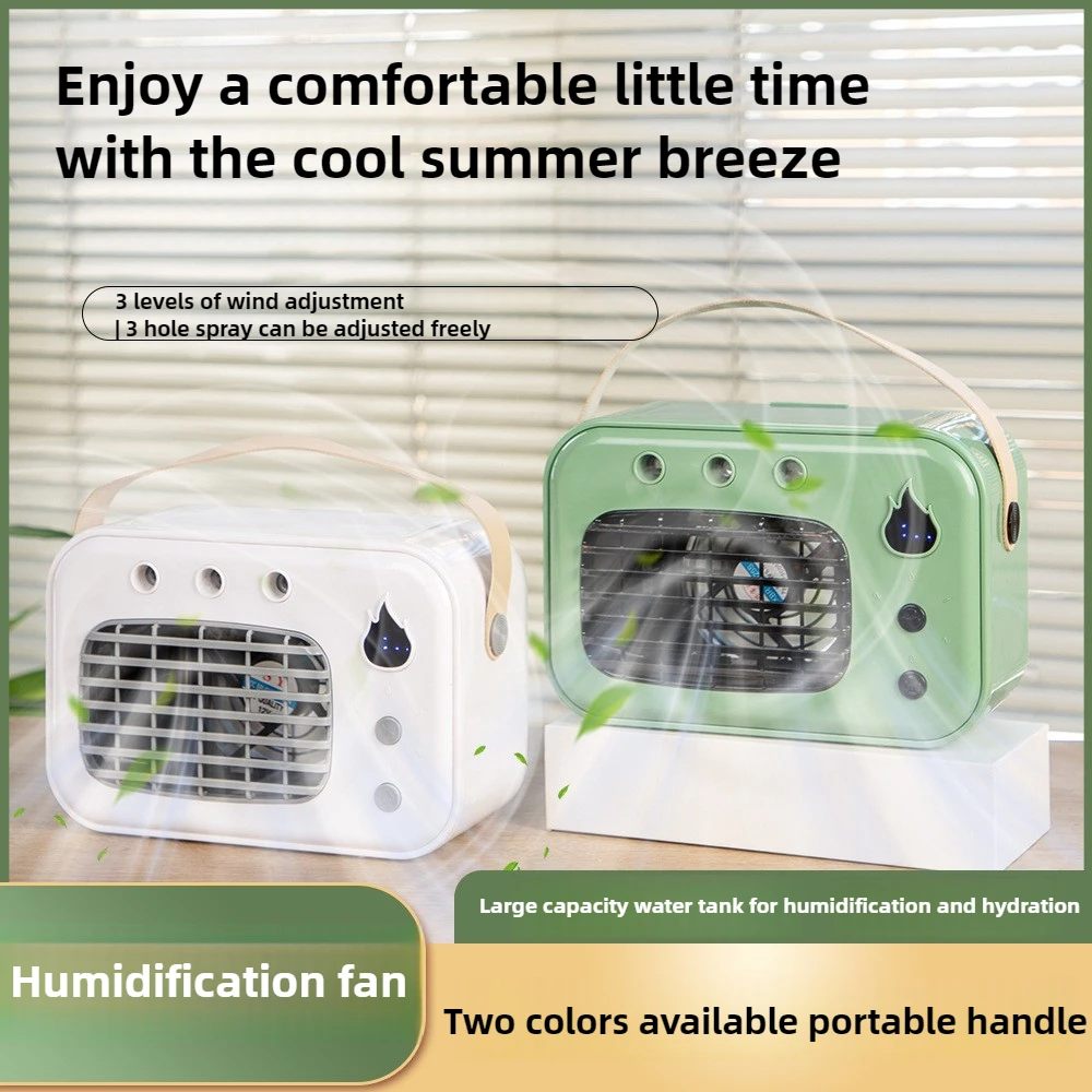 Car Desktop Water Air Cooler Cooling Fan Usb Rechargeable Portable Mini Air Conditioner Fan Mute Mini Air Cooling