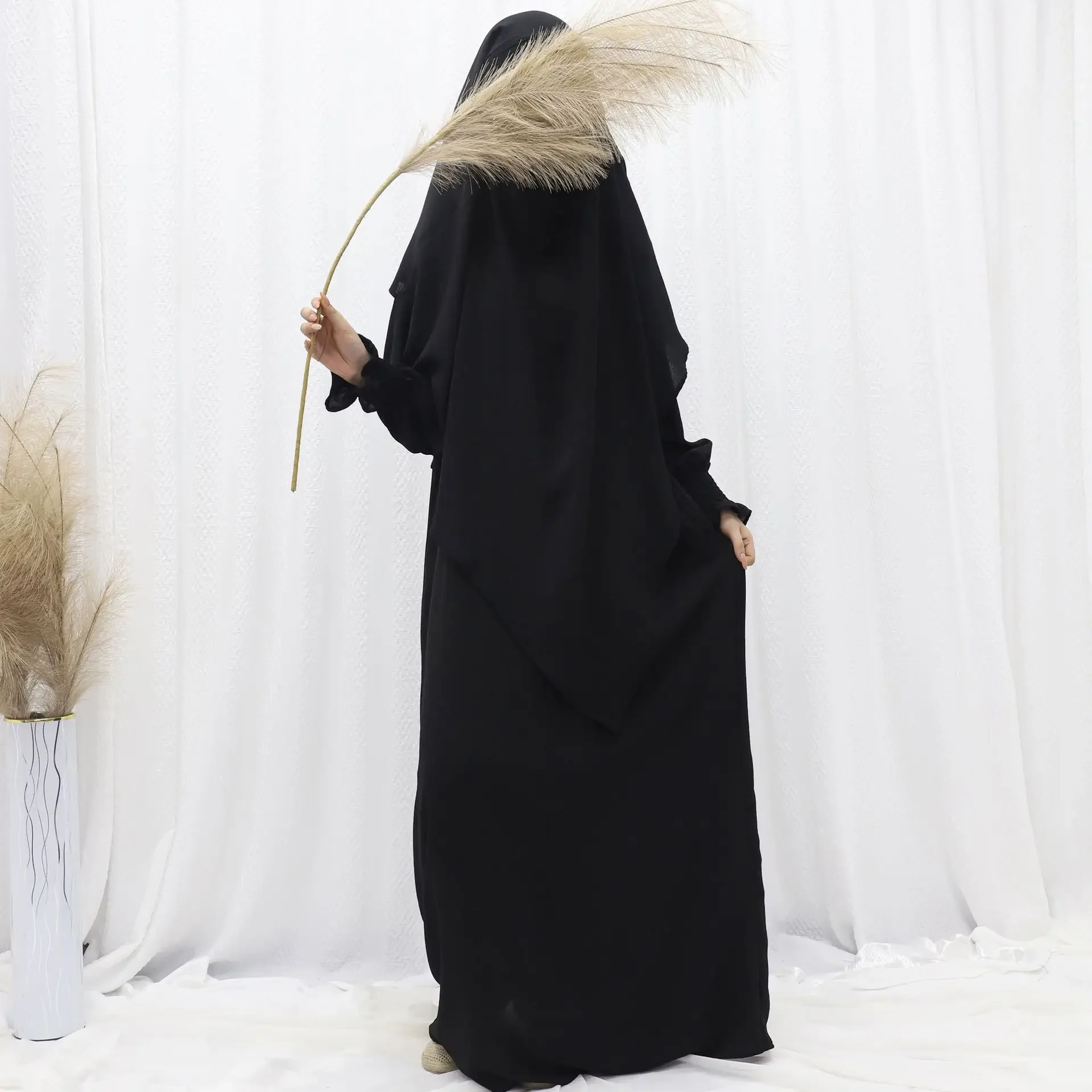 Ramadan Bescheiden Moslim Vrouwen Jurken Hoofddoek Abaya Marokko Kaftan Dubai Turkije Abaya Islam Vestidos Arabische Lange Gewaad Jalabiya