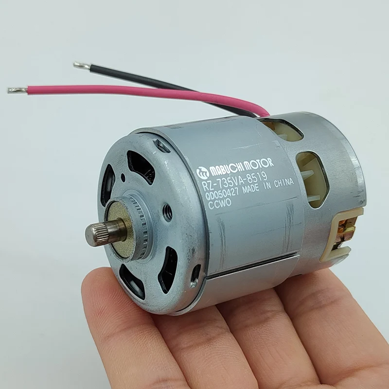 Mabuchi RZ-735VA-8519 تيار مستمر 12 فولت 14.4 فولت 18 فولت 18000 دورة في الدقيقة عالية السرعة الطاقة الكهربائية الحفر حديقة أداة المنشار المحرك تعويض فرشاة الكربون
