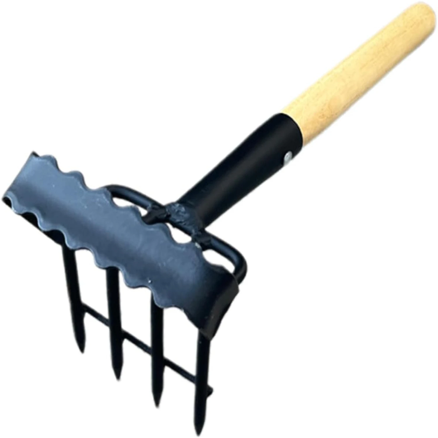 Efficient Mini Gravel Rake - Compact and Sturdy Small Landscape Rake for Garden Soil - Essential Hand Tool for Loosening Soil -