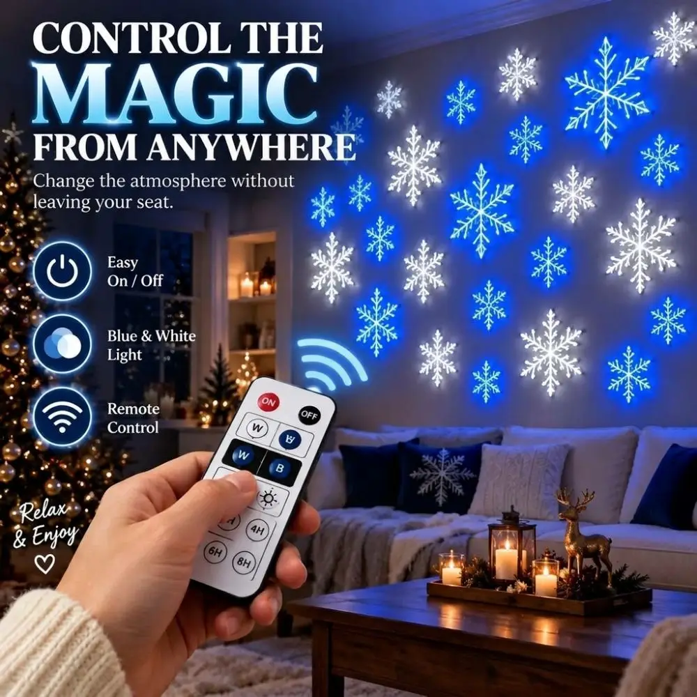 12Pcs Plastic Led Snowflake Wall Lights Colorful Lights White Snowflake Christmas Snowflake Lamp Shatterproof Hollow Pattern