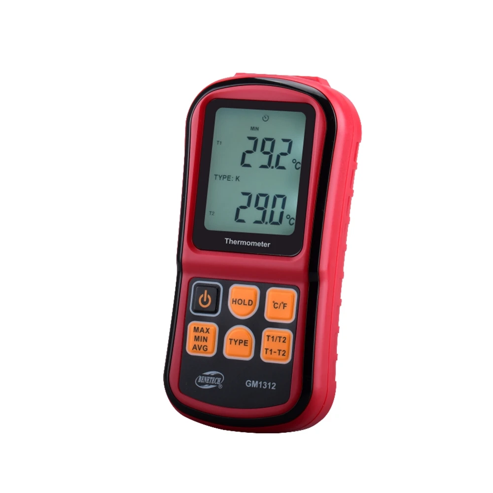 Brand Digital Thermocouple Thermometer -50~300 Degree Industrial Temperature Meter J K T E N R Type 2 Thermocouples Temp Tester