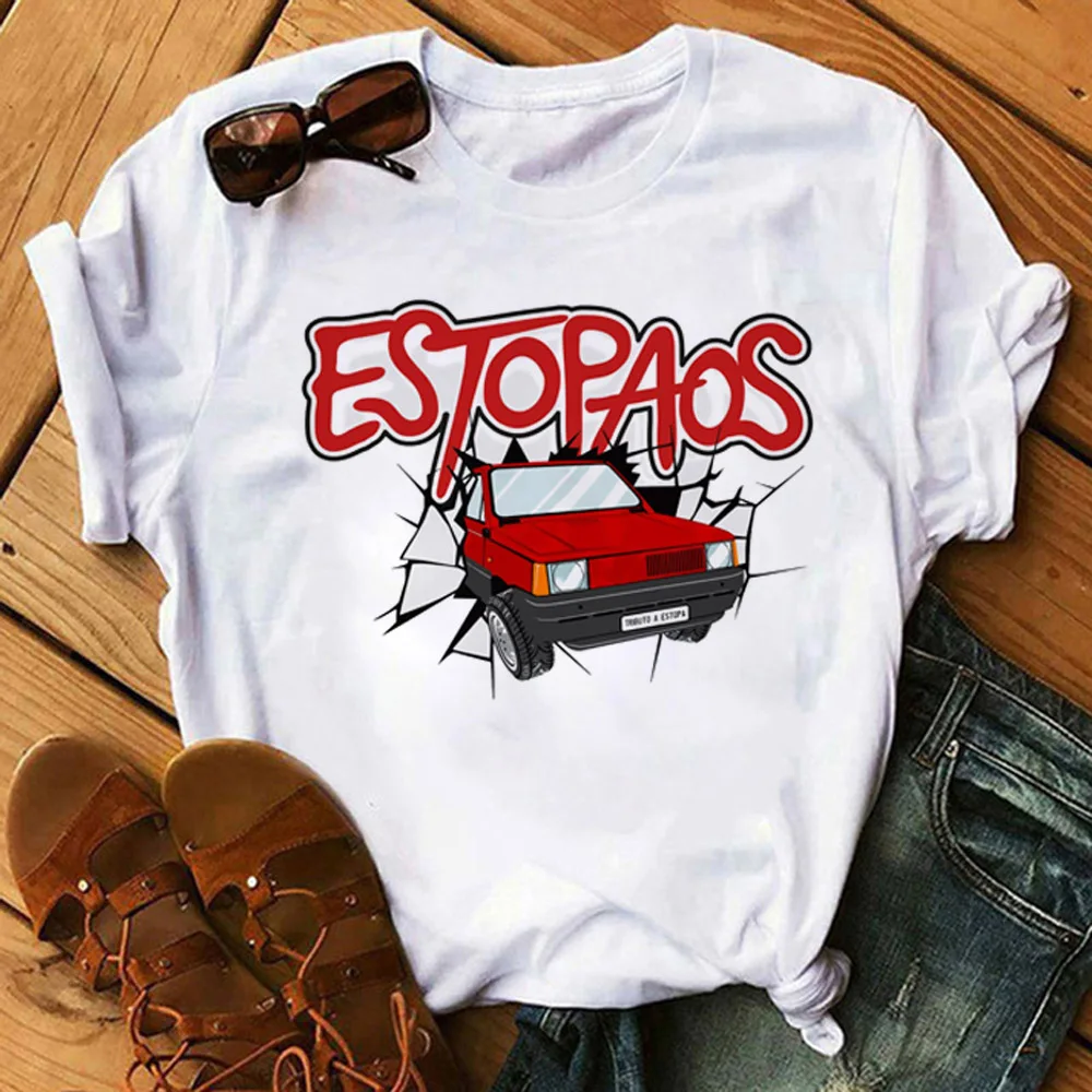 Estopa top women comic t shirt female funny clothing