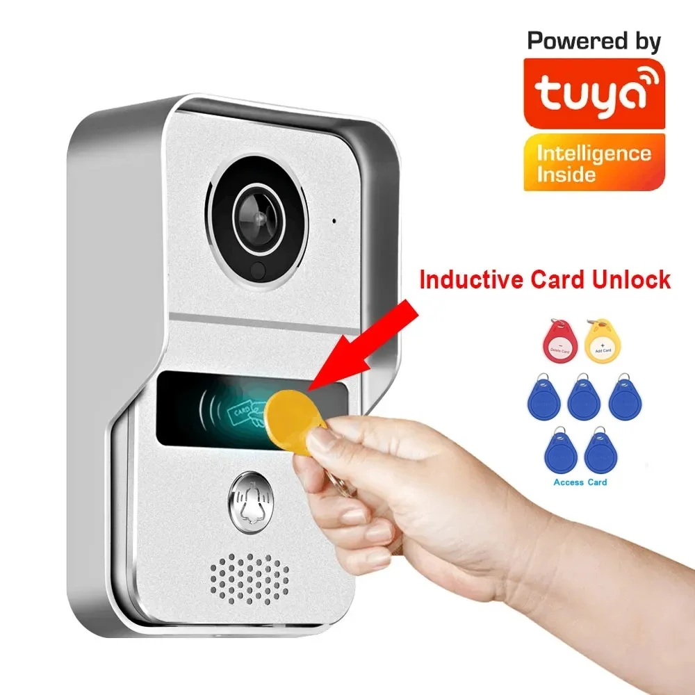 7 Inch Monitor Smart WiFi Tuya Video Intercom 1080P Doorbell Camera Door Bell Camera Wifi Smart Video Doorbell Tuya Smart