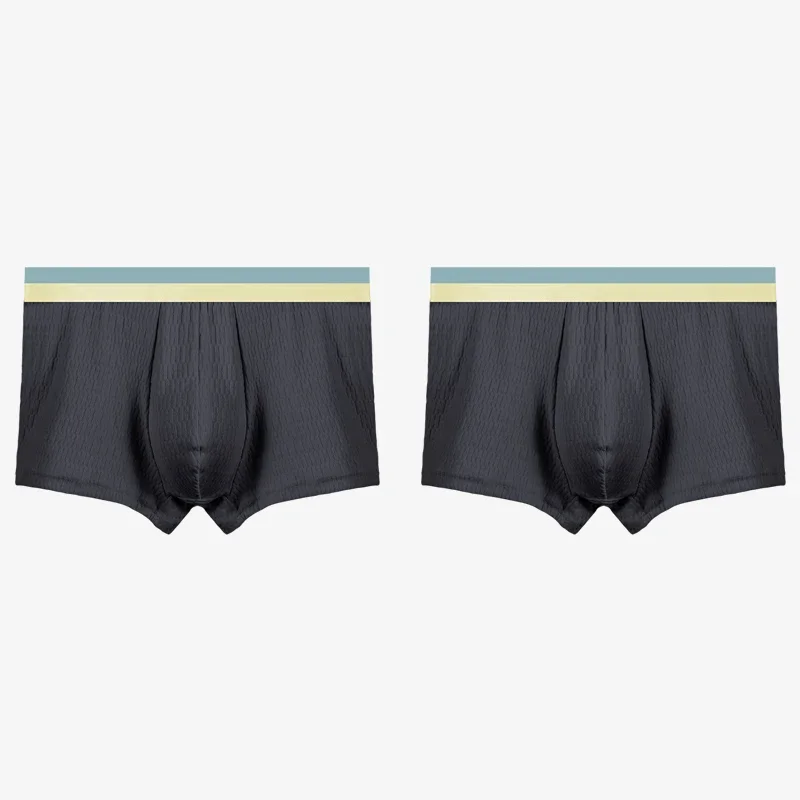 

2PCS men's pure cotton underwear boxers summer thin trend sports antibacterial boxer shorts