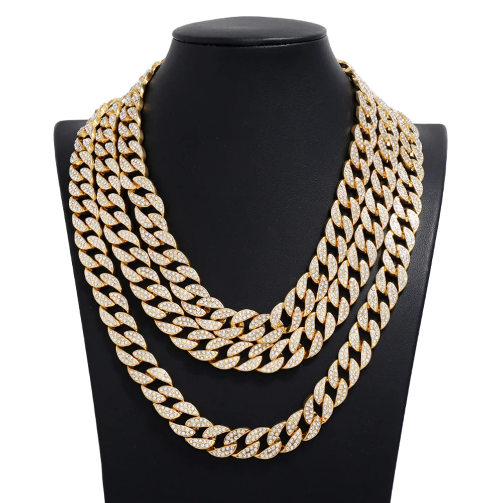 

1pc Cuban Link Necklace Hip Hop Style Men'S Fashion Chain Vintage Jewelry Punk Accessory Stylish Male Decorative Retro Chic