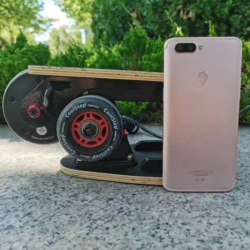 Pulley folding scooter, work scooter, college adult student women's remote control skateboard