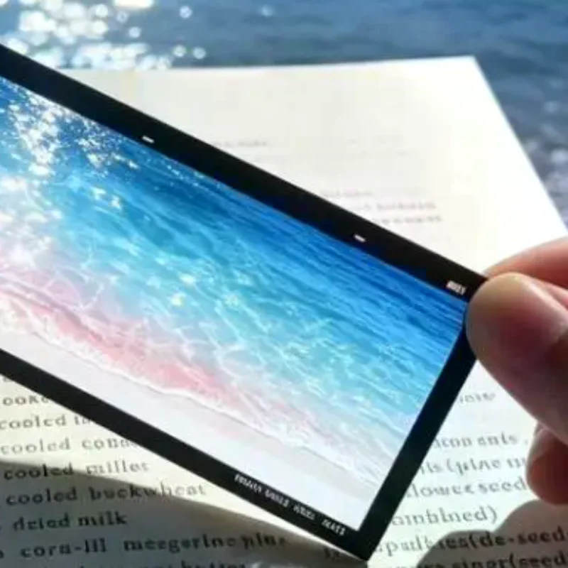 Art Aesthetic Ocean Theme Book Page Clip Acrylic Transparent Ocean Bookmark Waves Sailboats Sunrise Ocean Scenery Reading Mark