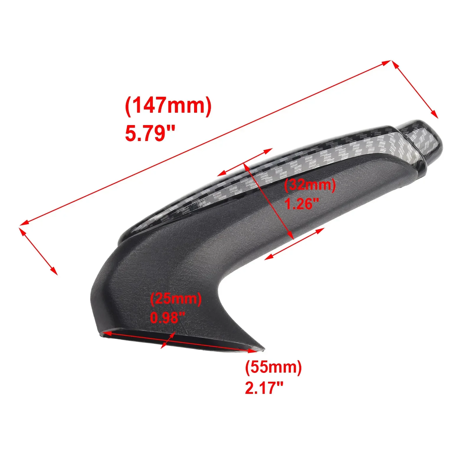 High Quality Hand Brake Cover Car Practical 2022 Accessories Brand New Parts Trim Vehicle ABS Carbon Fiber Style