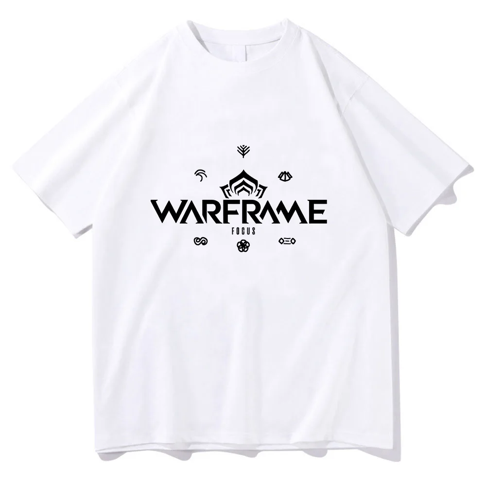 Warframe T-shirt Fashion Round Neck Cotton Short Sleeve Tee-shirt Comic for Spring/Summer Casual Tshit Comfortable Unisex Tees