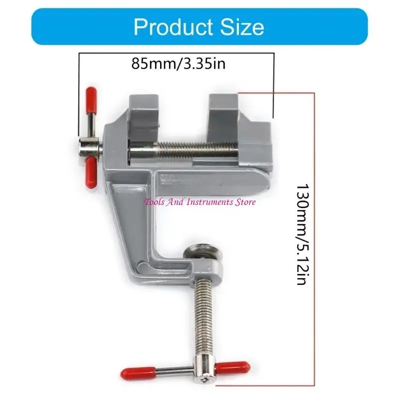 Precise Mini Vise Clamp For Artisans Home Workshops Easy To Mount Convenient Use C7AC