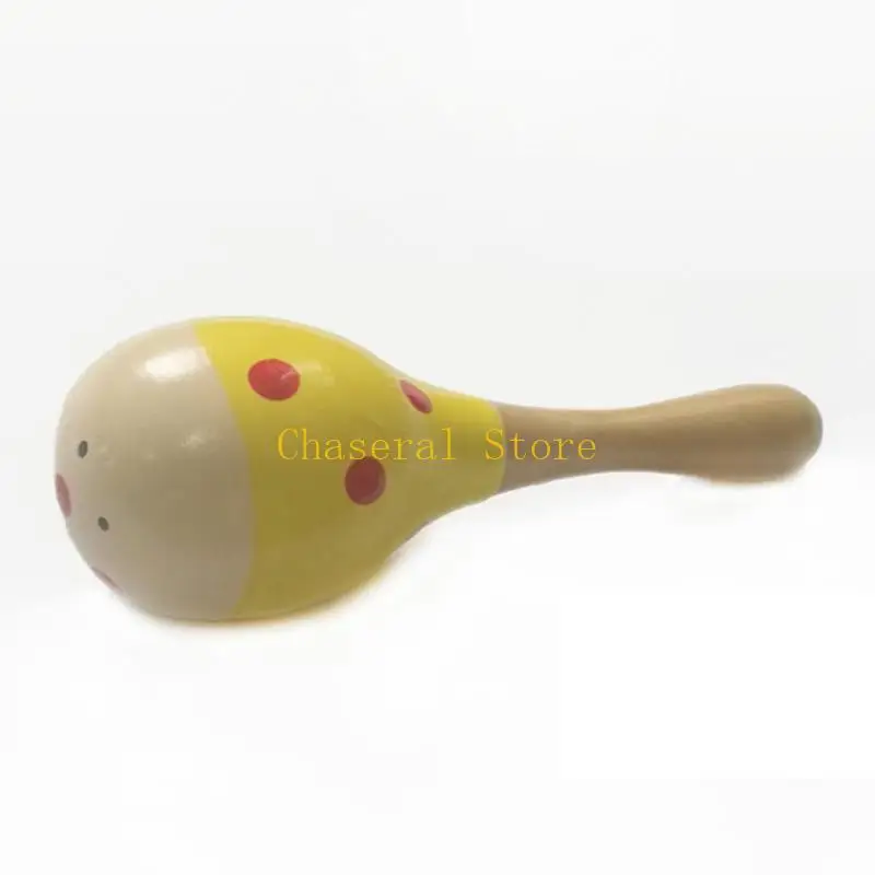 E7CE Mini en bois Rattles Egg Shaker Kids Musical Party Favor Kid Baby Shaker Sand Hammer Toy couleur aléatoire)