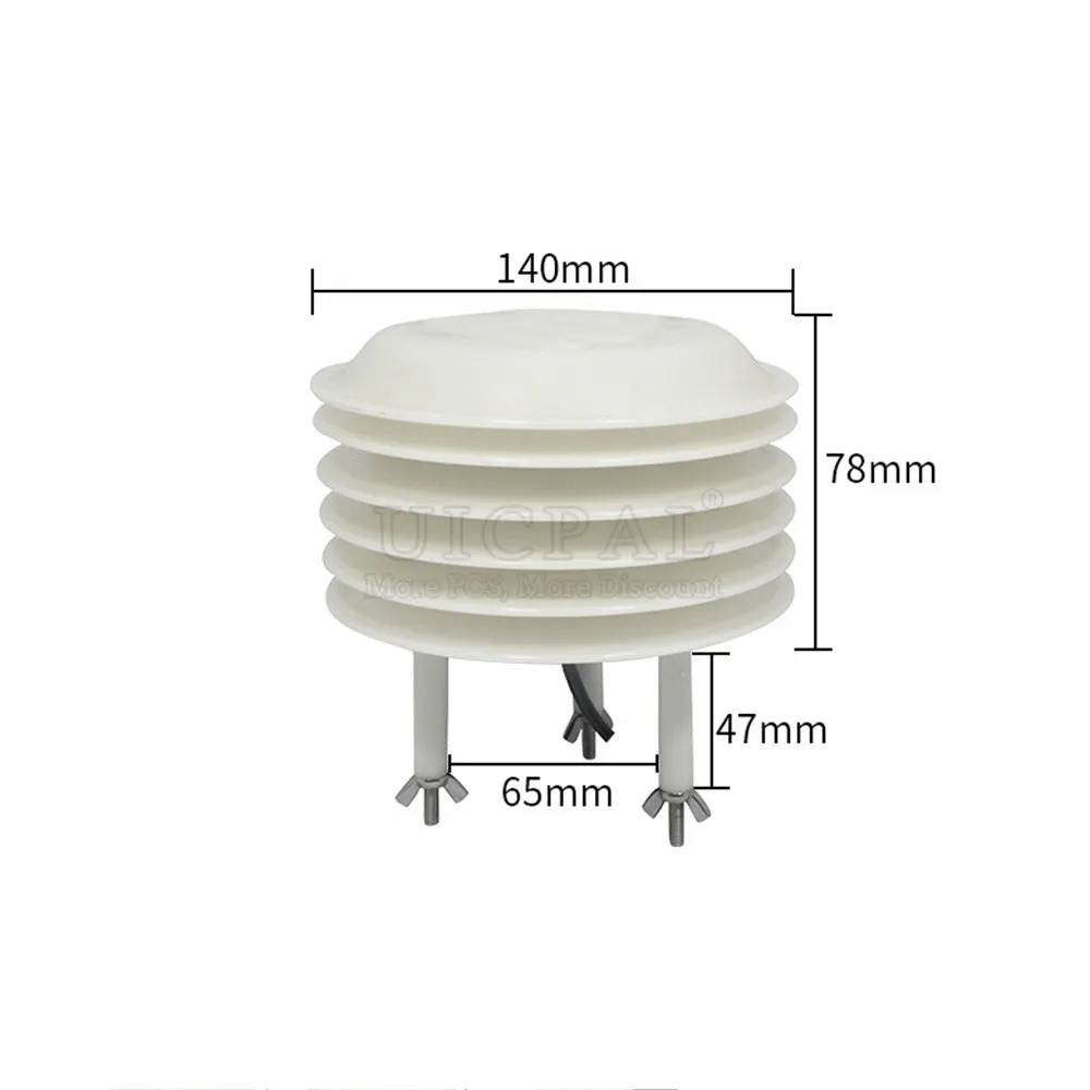 Weather Sensor Temperature and Humidity Illuminance O2 CO Carbon Dioxide RS485 High-Precision Transmitter Waterproof Monitoring