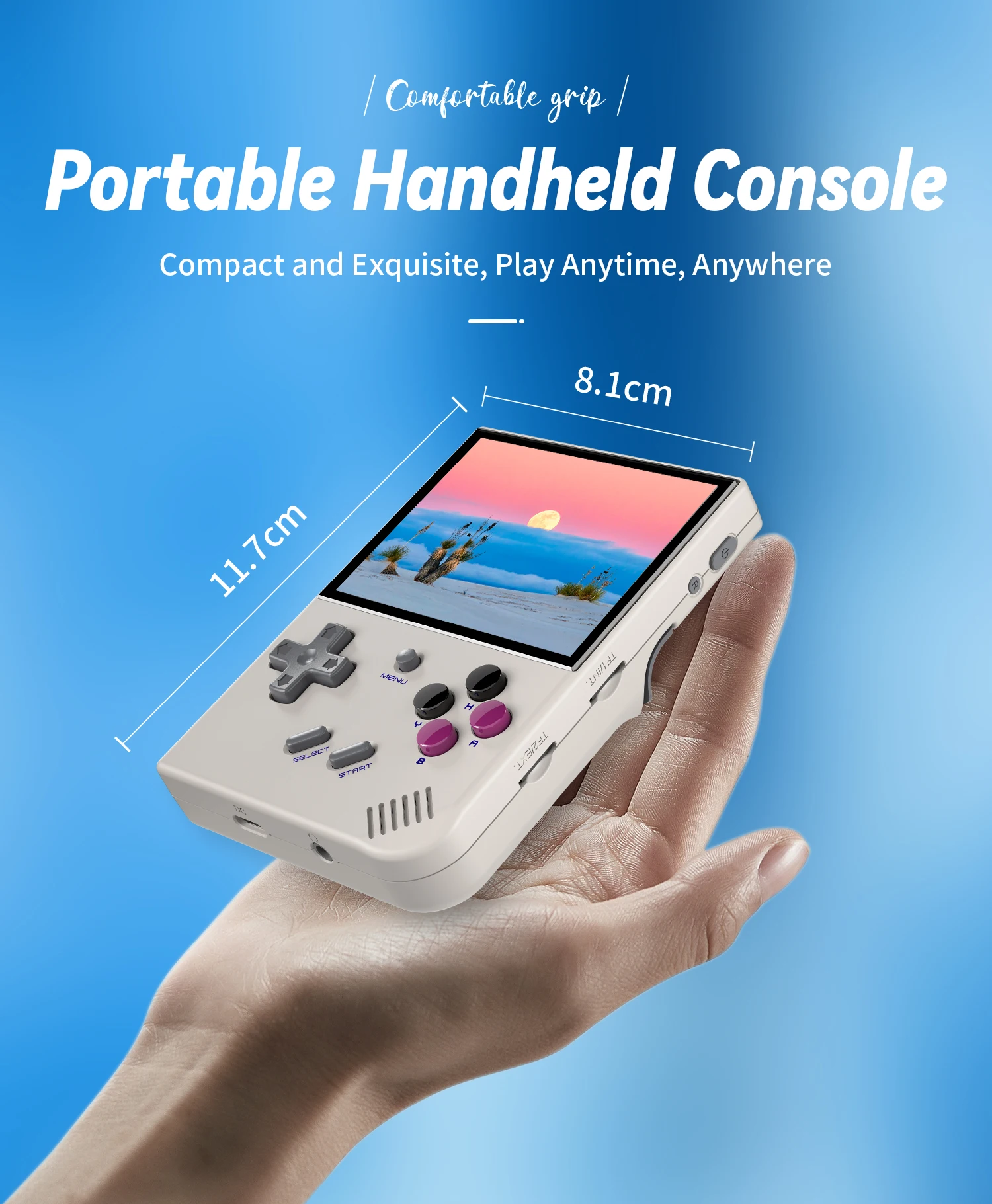 ANBERNIC RG35XX Plus Handheld Game Console 3.5" IPS Screen With 3300mAh Linux System Retro Games Console Built-in 64G 5000 Games