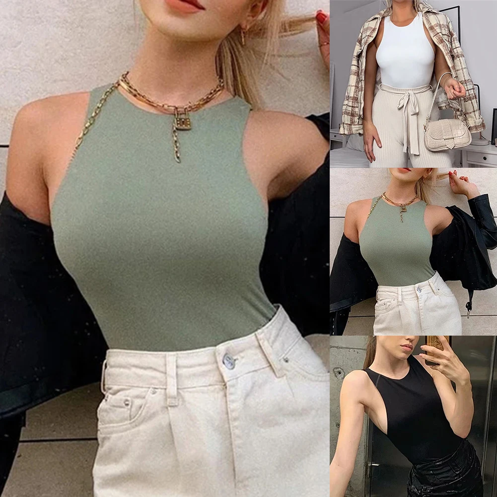 데일리 여성 바디수트 여성 휴가 O넥 레귤러 살짝 신축성 있는 봄 여름 휴가 가을 캐주얼 패션 핫