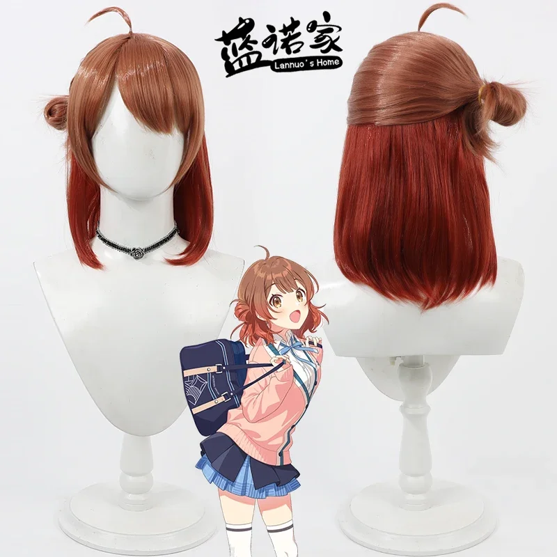 

Аниме Gakuen IDOLM @ STER Hanami Ume, парик для косплея, термостойкие синтетические волосы, вечерние ролевые игры на Хэллоуин