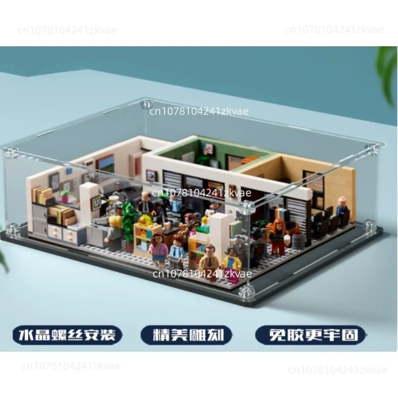 Acrylic display box for 21336 case The Office building block dustproof clear showcase toy bricks storage