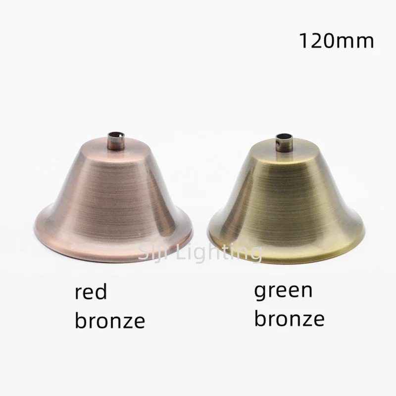Placa de teto de metal vintage para candelabro LED, dossel de teto, lâmpada pingente rosa retro, cor cobre, 90mm, 110mm, 120mm