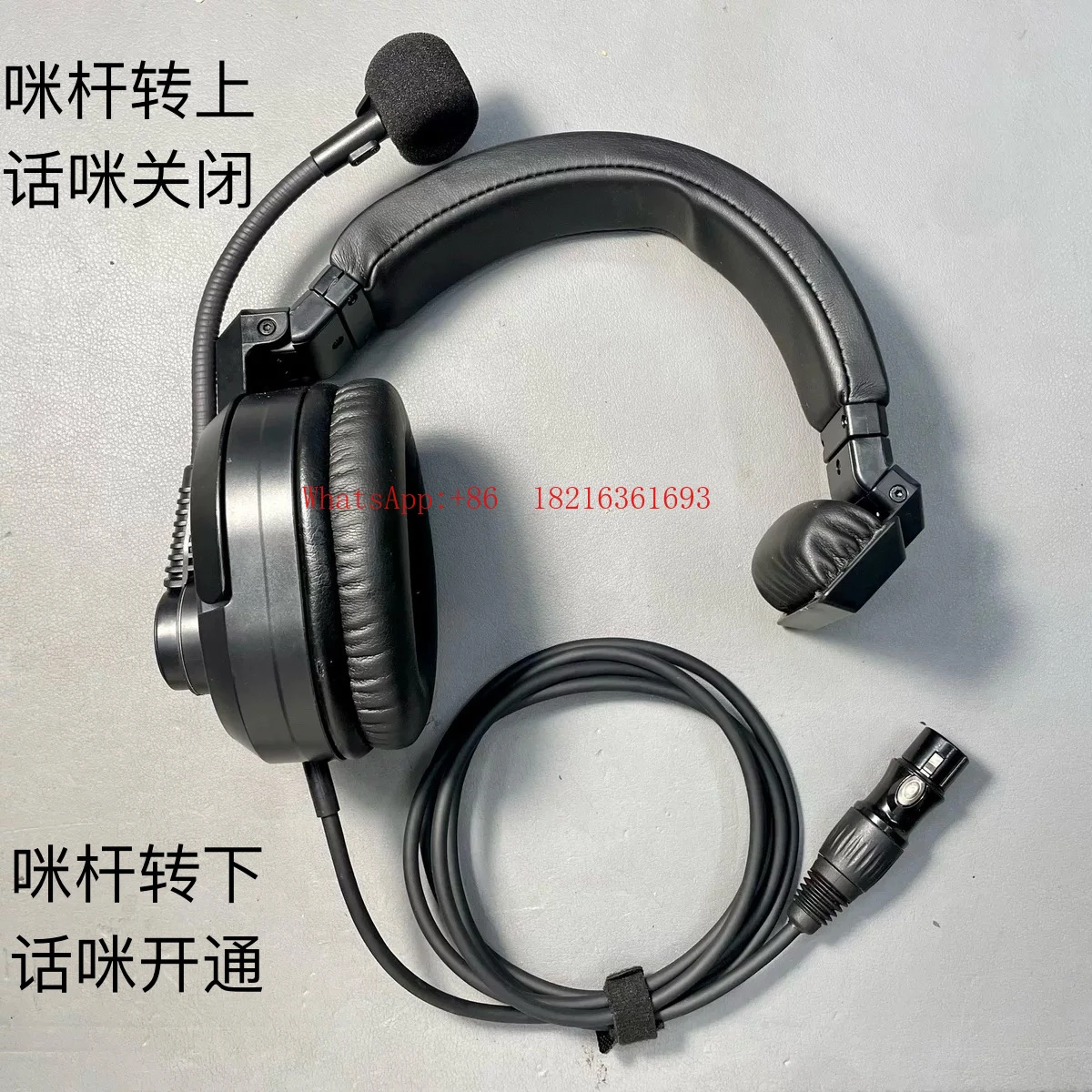 Dynamic Noise Cancelling Microphone Switch, Female Head, Male Head, Single-sided Headphone with Internal Communication