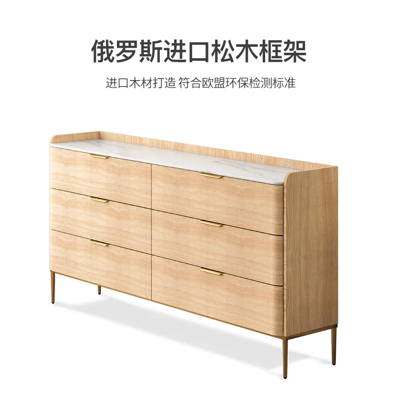 

Легкий роскошный комод для спальни из каменной плиты, комод для телевизора, простой современный комод