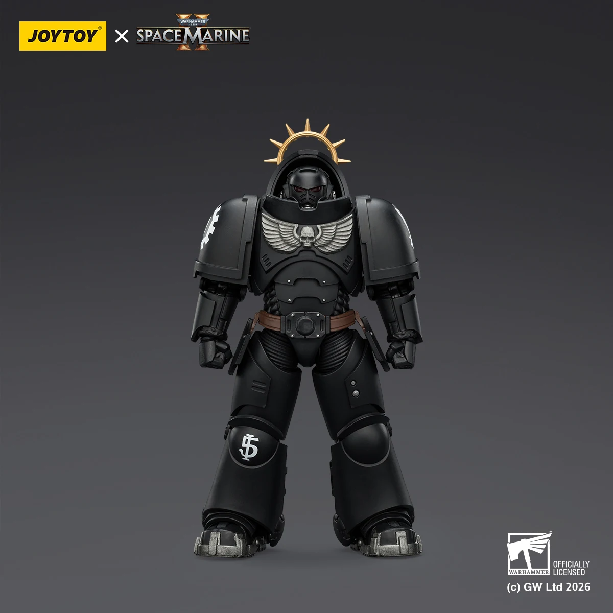 JOYTOY Warhammer 40K Space Marine 2 Iron Hands Heavy Intercessor Action Figure Finished Collectible Game Character Accessories