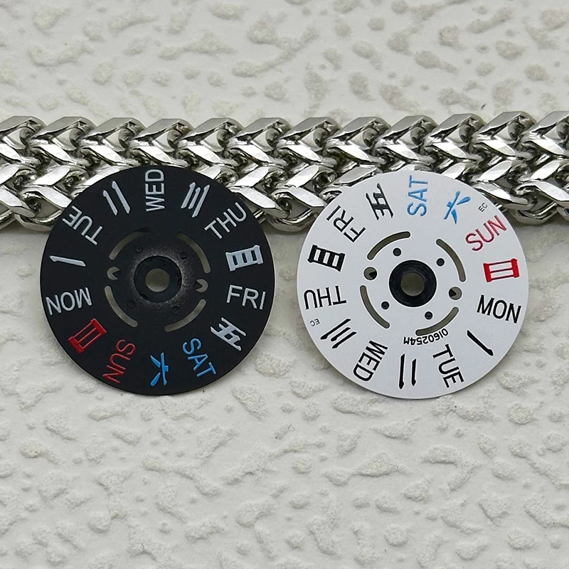 NH36 NH35 Movement Dial Japanese Kanji Day 3.0H 3.8H 4.1H Dial Mechanical Movement NH35a NH36a Day Dial Wheel Replacement Parts view 5