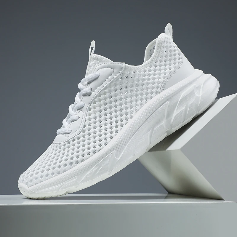 

Men's Shoes with Perforated Breathable Mesh, Lightweight and Casual Running Shoes, Summer Sports and Casual Shoes