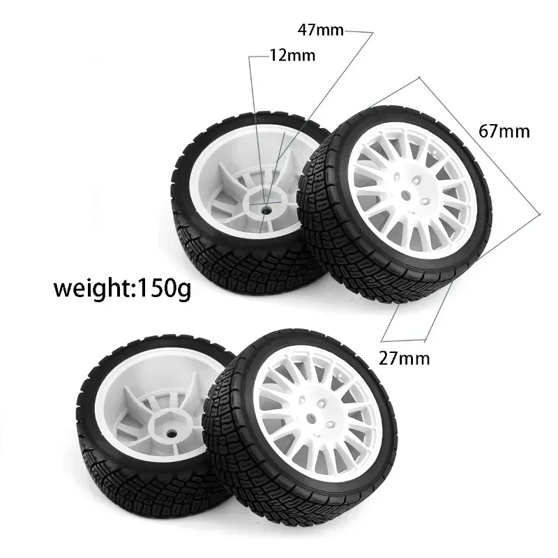 RC Racing Car Tires On Road Tire Wheel dla Tamiya TT01 TT02 XV01 TA06 PTG-2 HPI WR8 HSP 1/10 1/12 1/14 RC Car Upgrades Parts