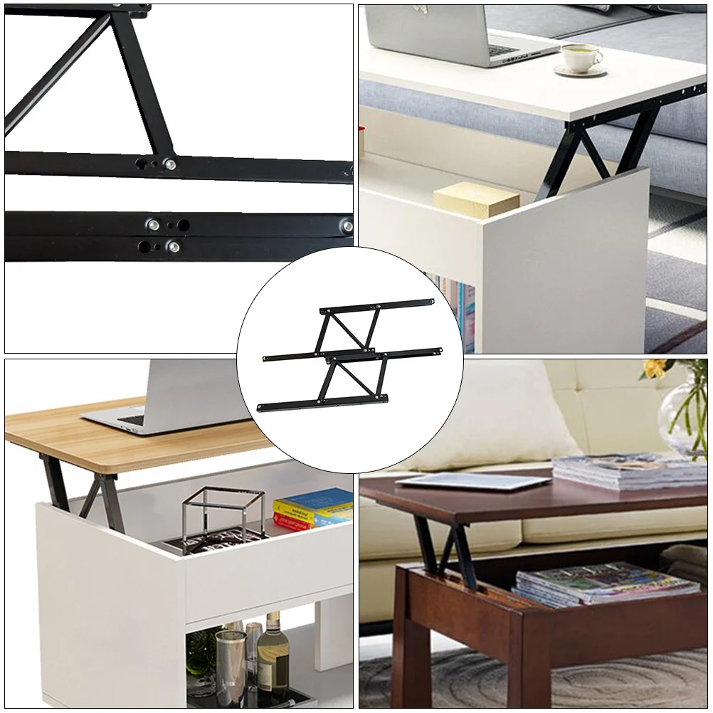 

Folding Lifting Frame Coffee Table Arms Adjustable Study Desk Support Iron Spring Bracket niture Accessory Table Rack
