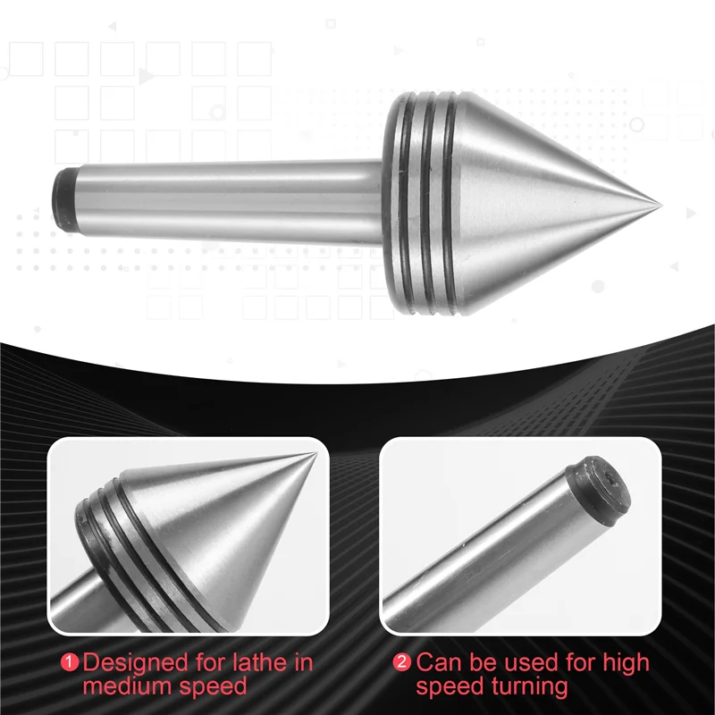 Retail 1Pcs Lathe Milling Center MT2 High Accuracy Live Revolving Center Medium Lathe Machine Tool Accessory For CNC Cutter