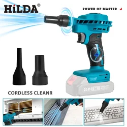 HILDA 2 IN 1 Electric Air Dust Collector Blower Dust Machine Rechargeable Electric Inflator Cleanner Blower For Makita Battery