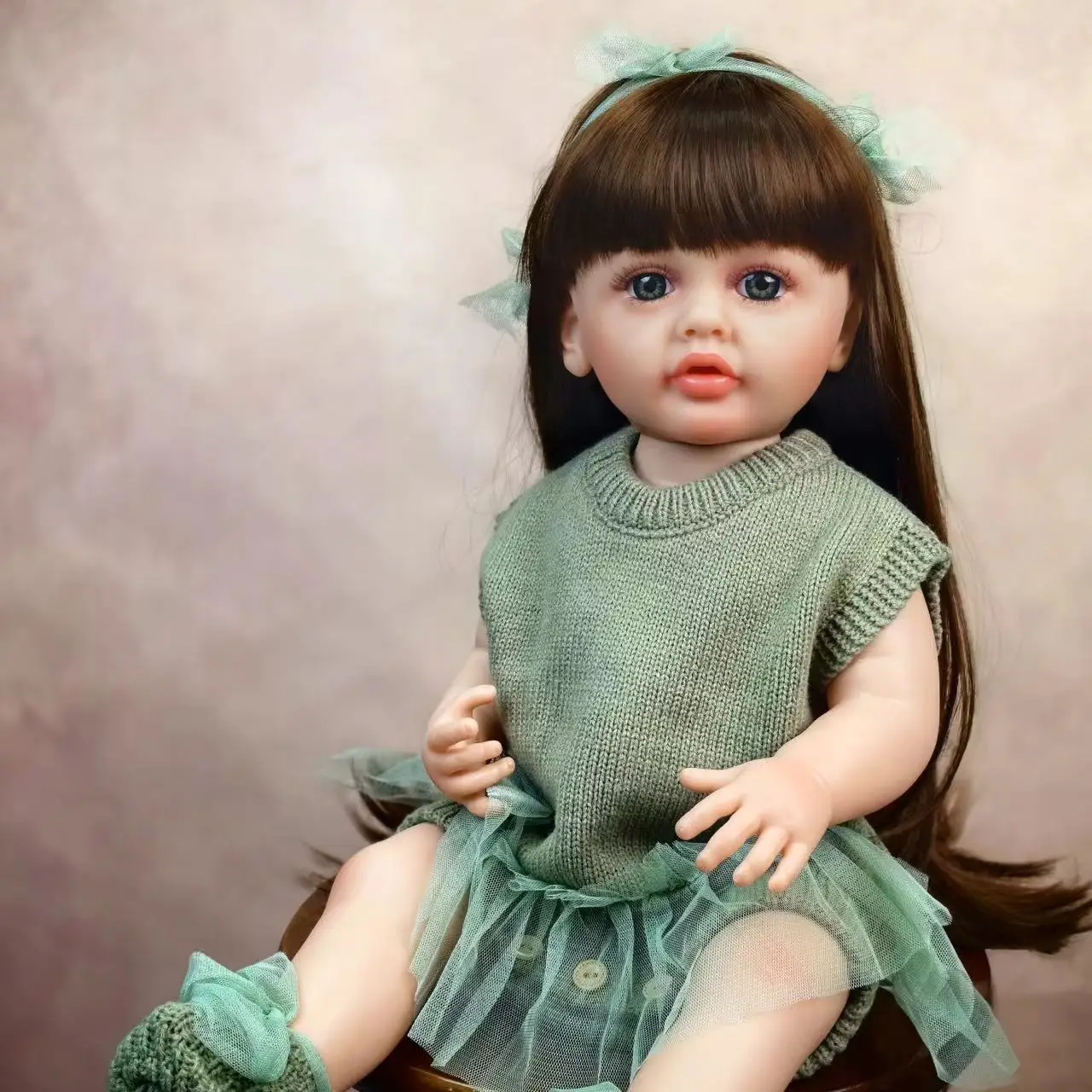 

Halloween 55cm Realistic Reborn Baby Doll Full Silicone Vinyl Bebe Reborn Doll Best Christmas Gifts Girl Toy