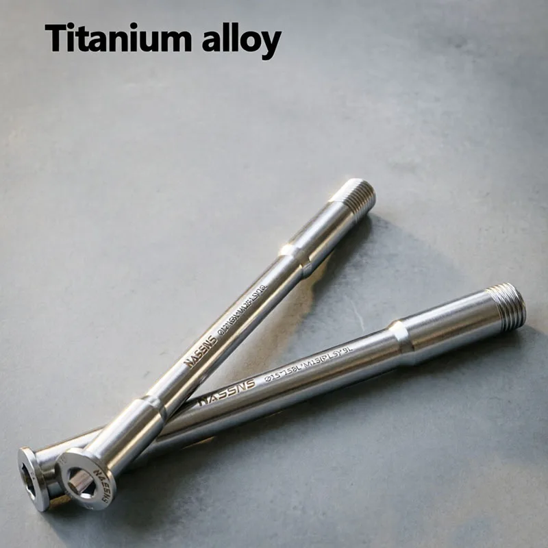 

Titanium Threaded Boost Thru Axle 12/15mm 12X100 15X110 12X142 12X148 Replacement Shaft for MTB Dirt Road Bike Hub Fork