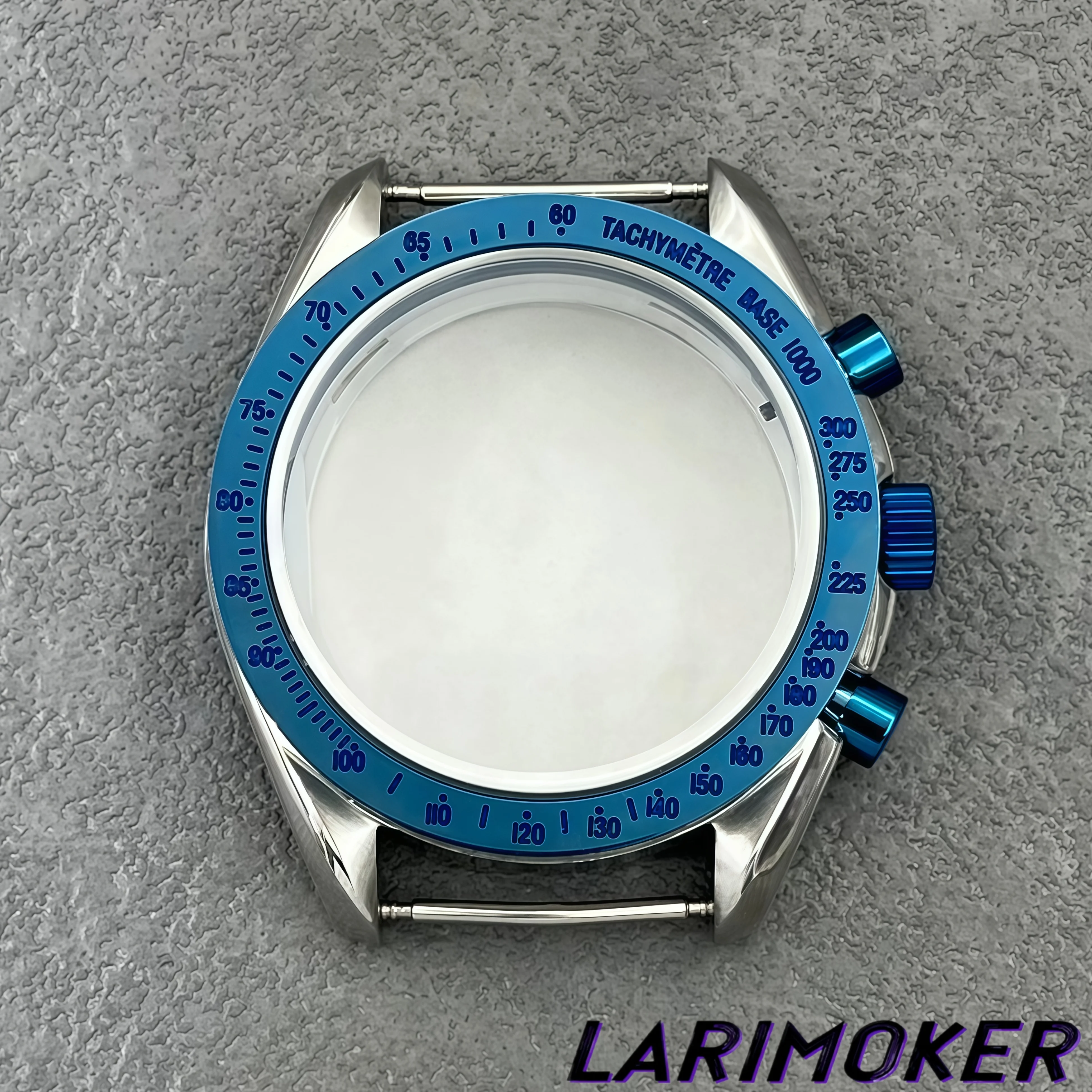LARIMOKER 40mm VK63 Gold Blue Silver Rose Gold Stainless Steel Watch Case Multiple Bezel Options Coated Glass Watch Accessories