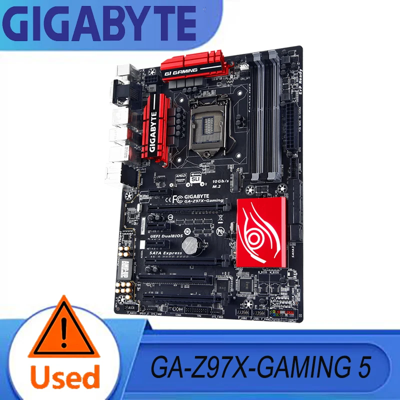

Игровая материнская плата GIGABYTE G1 GA-Z97X-Gaming 5 LGA 1150 Intel Z97 HDMI USB 3.0 ATX Intel