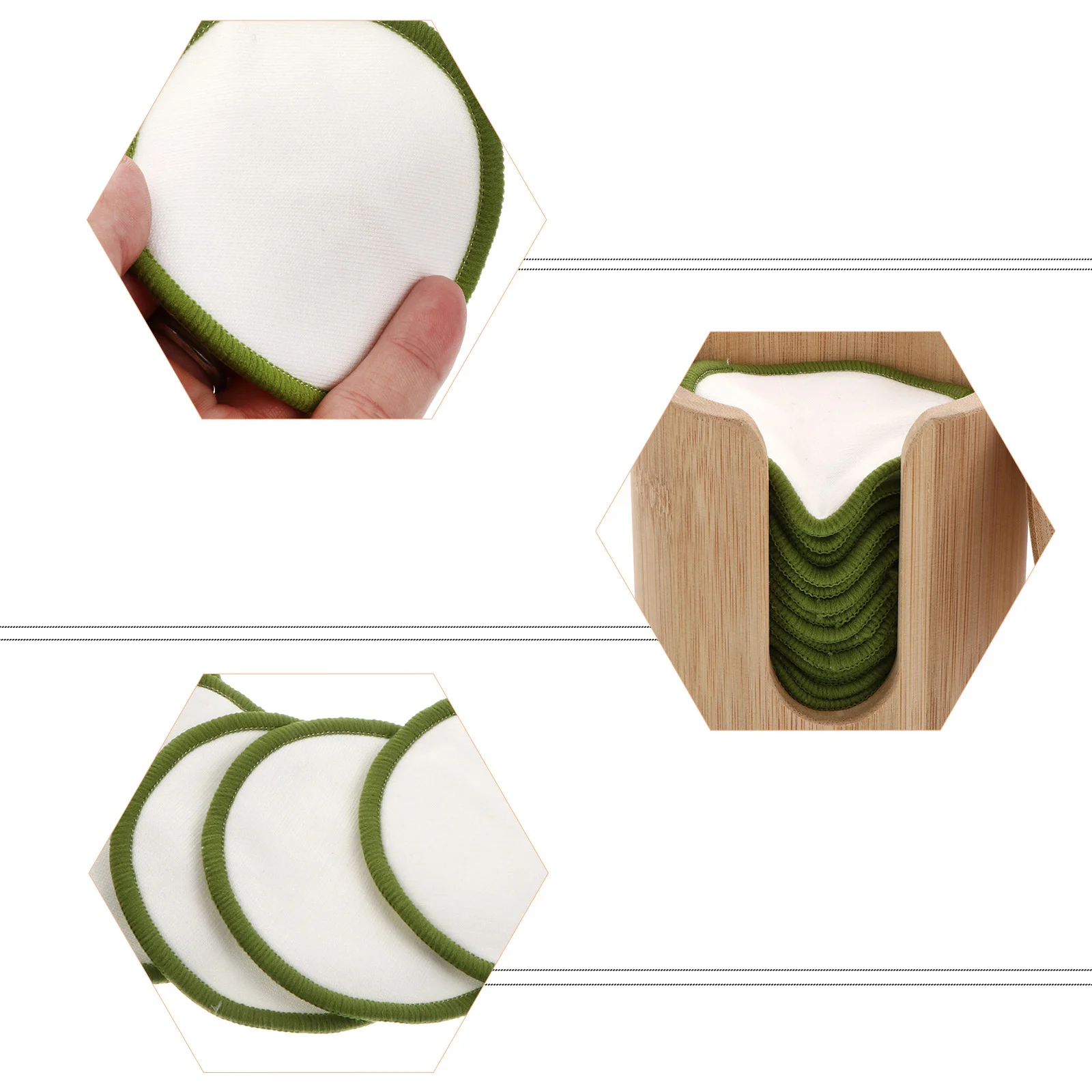 1 Zestaw Wielorazowych, Lekkich i Przenośnych Płatków do Demakijażu do Oczyszczania Twarzy, Idealne w Podróży