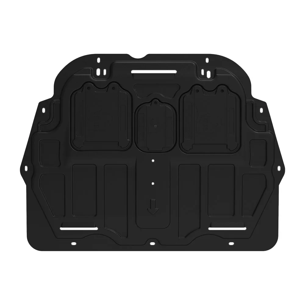 Voor PEUGEOT 308 2016-2019 1.2 T 1.6L Auto Accessoires Zwart Onder Motor Guard Spatbord Board Splash Shield modder Spatbord Plaat Panel