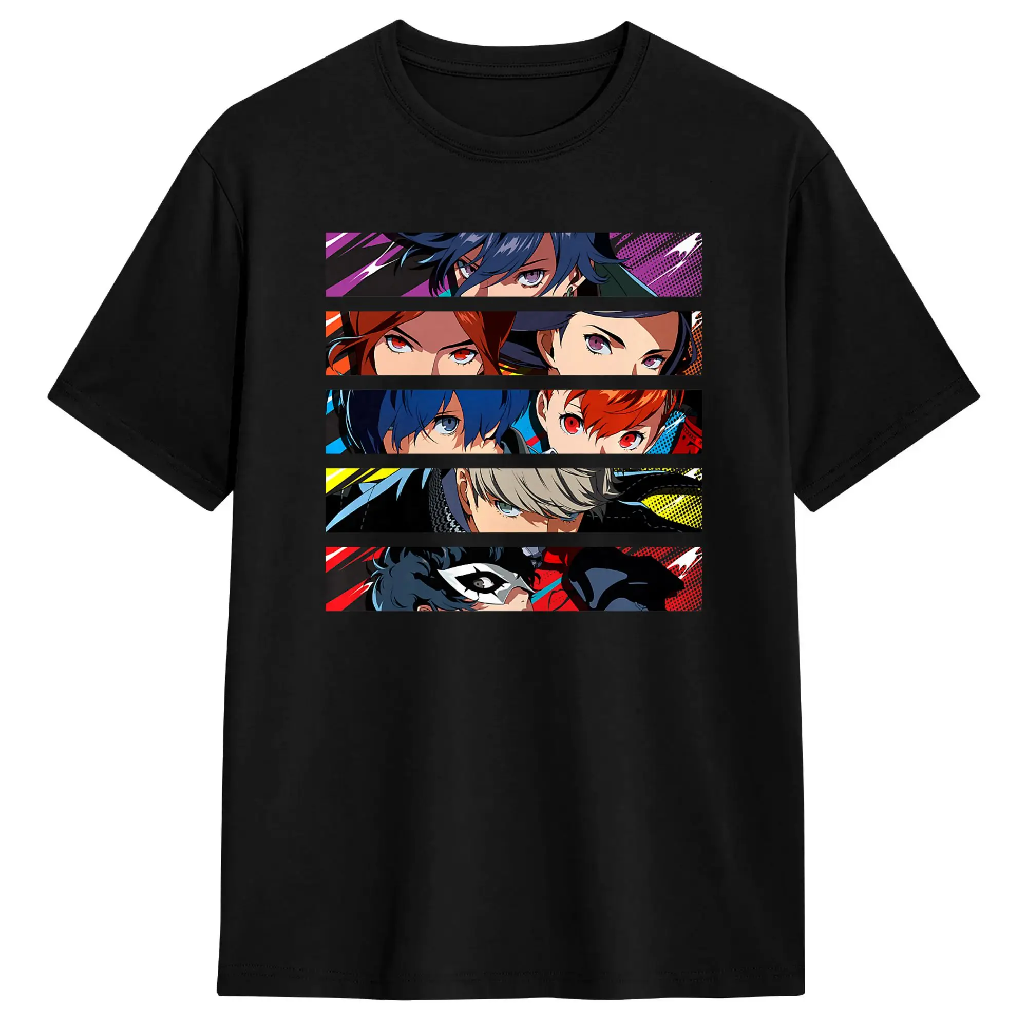 T-Shirt Summer Atlus Persona 30th Protagonist Series Hero Line Up T Shirts  Cotton Tshirt for Men's Short Sleeve Clothing